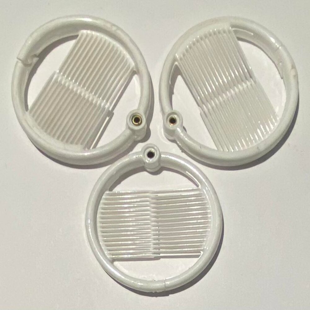 Vintage 1980s Goody Set of 3 2" Pony Tail Holder Clincher Combs Old Store Stock